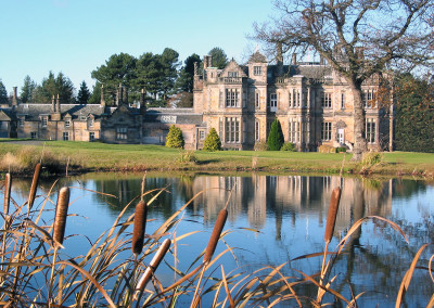 Whitehill House across pond